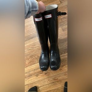 Tall Black Hunter Boots W8
